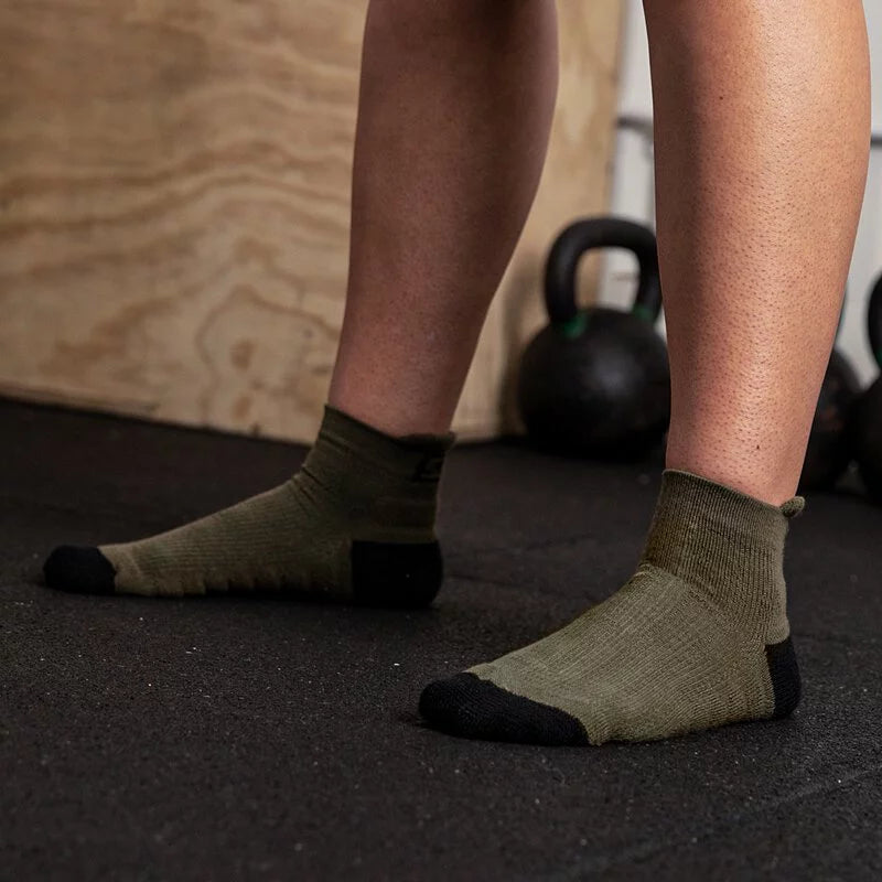 SBD Green With Black Trainer Socks (Endure Range 2020)