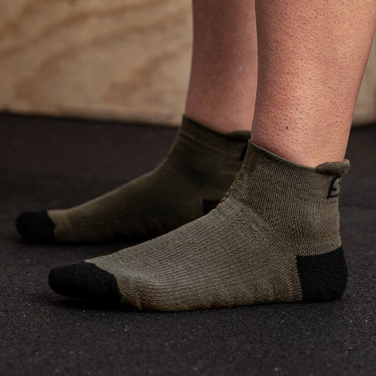 SBD Green With Black Trainer Socks (Endure Range 2020)
