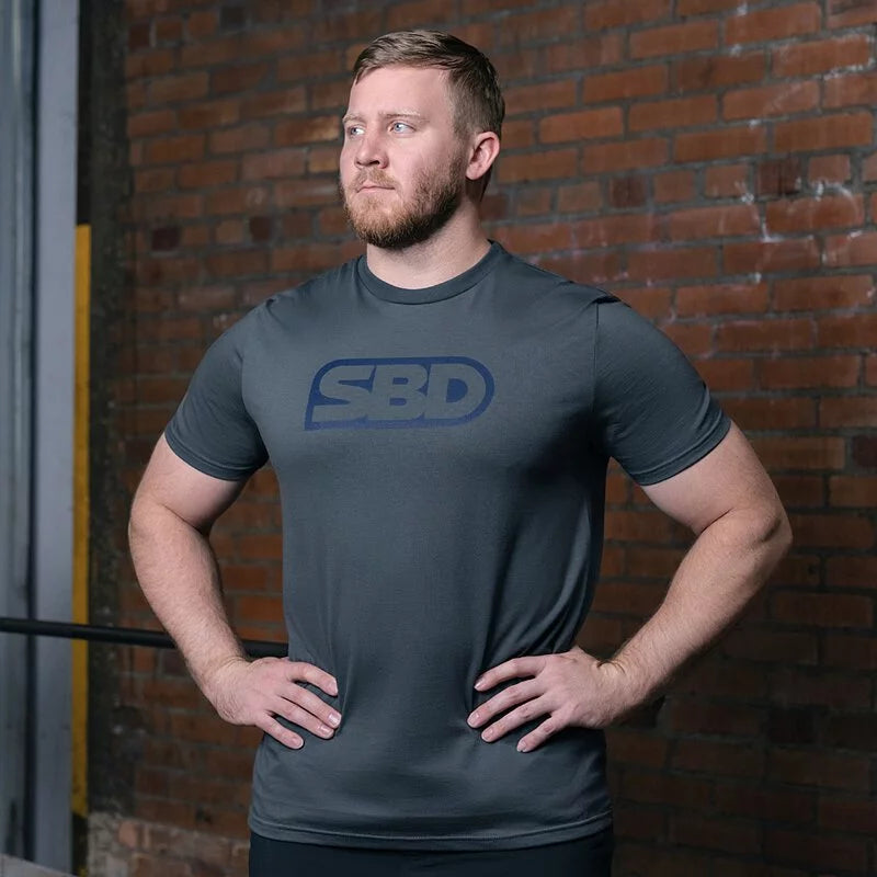 SBD Grey With Navy Logo T-Shirt (Storm Range 2021)
