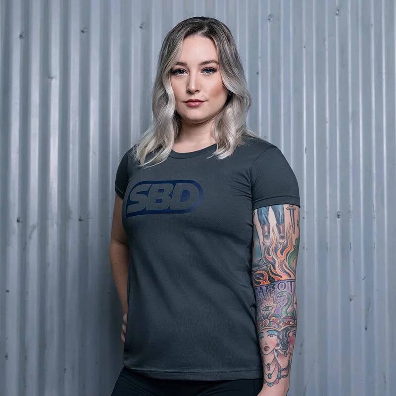 SBD Grey With Navy Logo T-Shirt (Storm Range 2021)