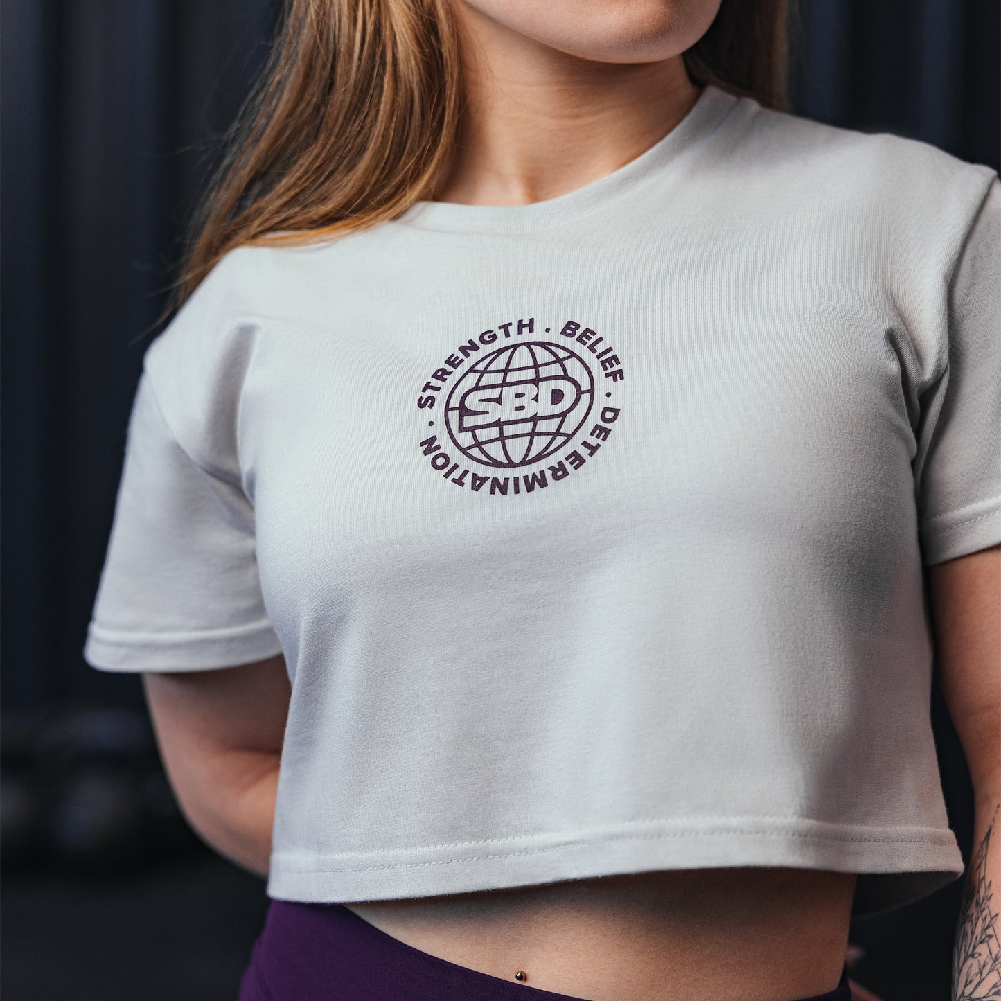 SBD Crop-Top T-Shirt - Off White (Aspire Range 2025)